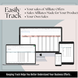 Marketing and Affiliate Sales Tracker Set