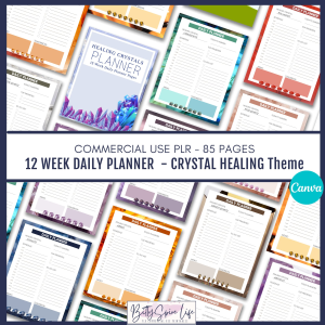 Daily Planner Pages | Healing Crystals Version