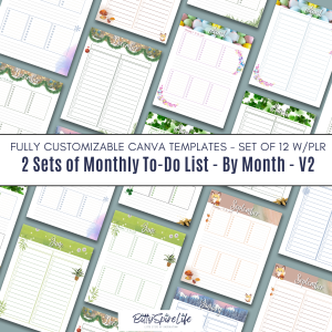 To Do Lists by Month - Habit V2 Series
