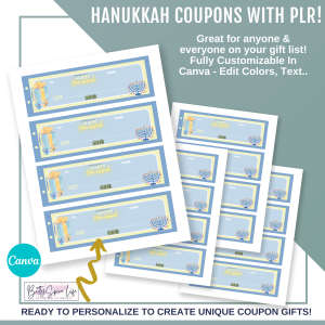 Hanukkah Gift Certificate Coupons