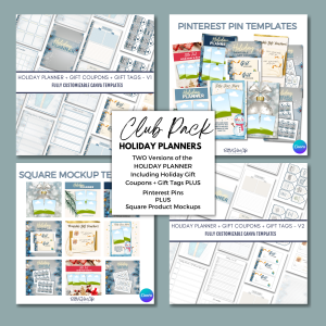 4-Pack - Holiday Planner -2 Versions