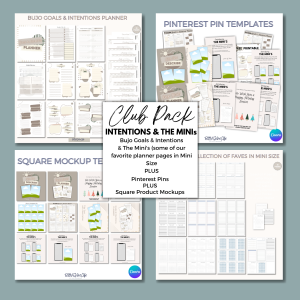 4-Pack - Bujo Intentions & The Mini's