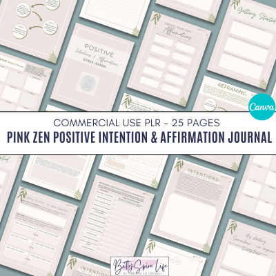 Pink Zen Positive Intention & Affirmation Guided Journal